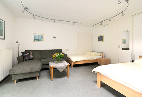 Foto: Fernsehecke des Messezimmers